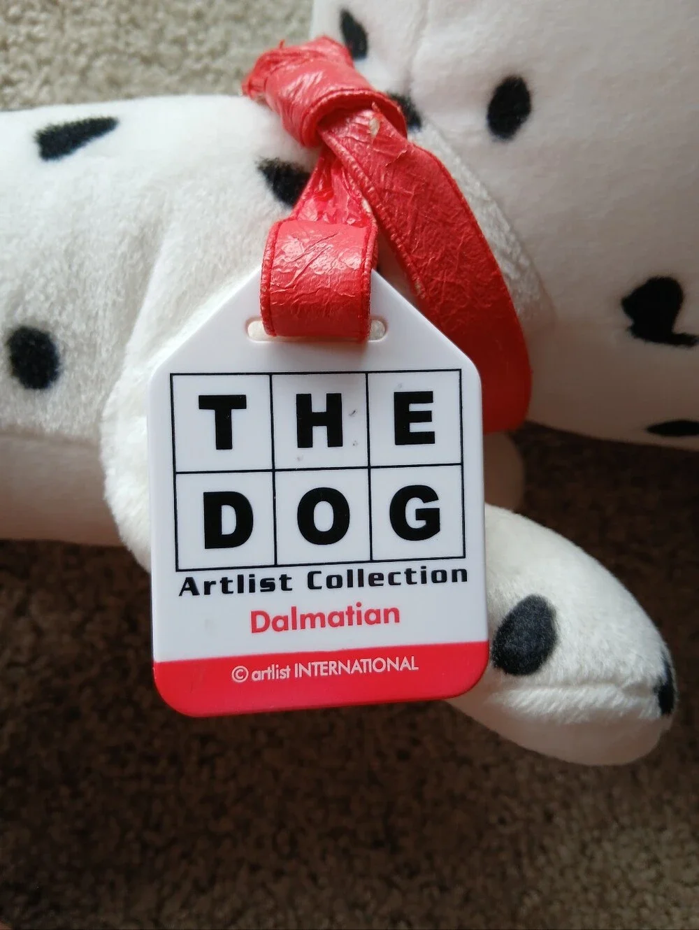 RARE Vintage THE DOG Artist Collection Dalmatian Plush Toy Y2K